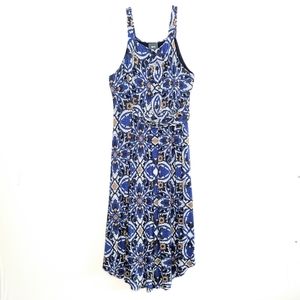Anthropologie Maeve Auretta Print Slim Maxi Dress